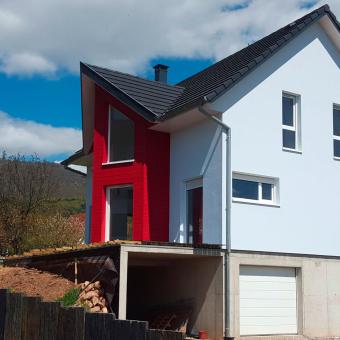 Notre modèle de maison bois "Ebene" rencontre un franc succès partout dans le Haut-Rhin